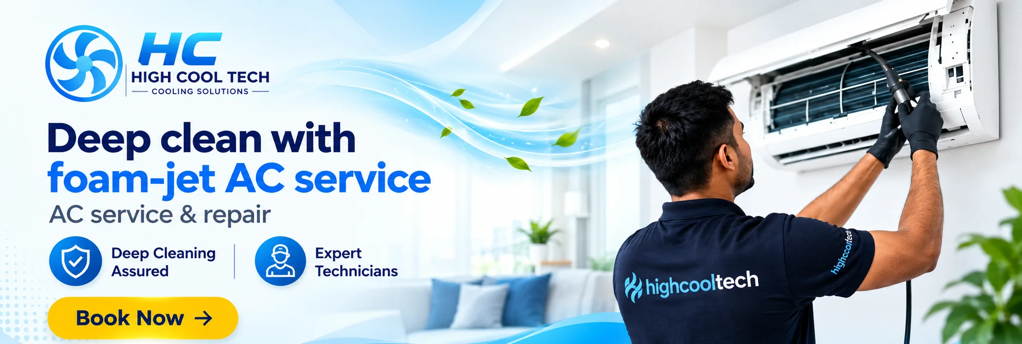 Foam-Jet AC Service and Deep Cleaning